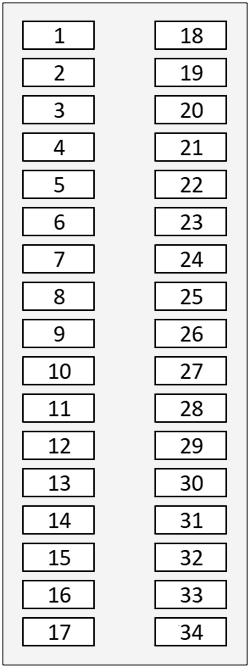 Toyota Highlander (2014 - 2019) passenger compartment diagrams