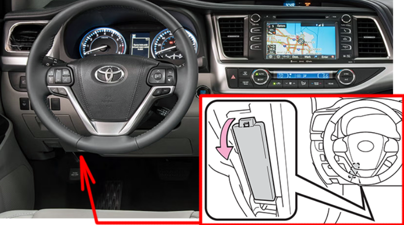 Toyota Highlander (2014 - 2019) passenger compartment