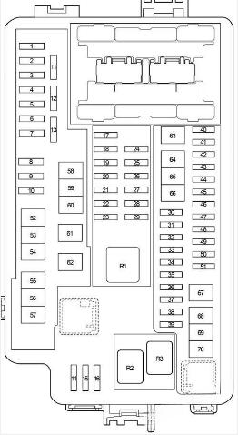 Toyota Prius Engine Compartment Fuse Box Diagram