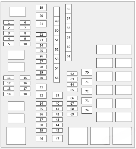 Toyota Sequoia Engine Compartment Fuse Boxes Diagram 1
