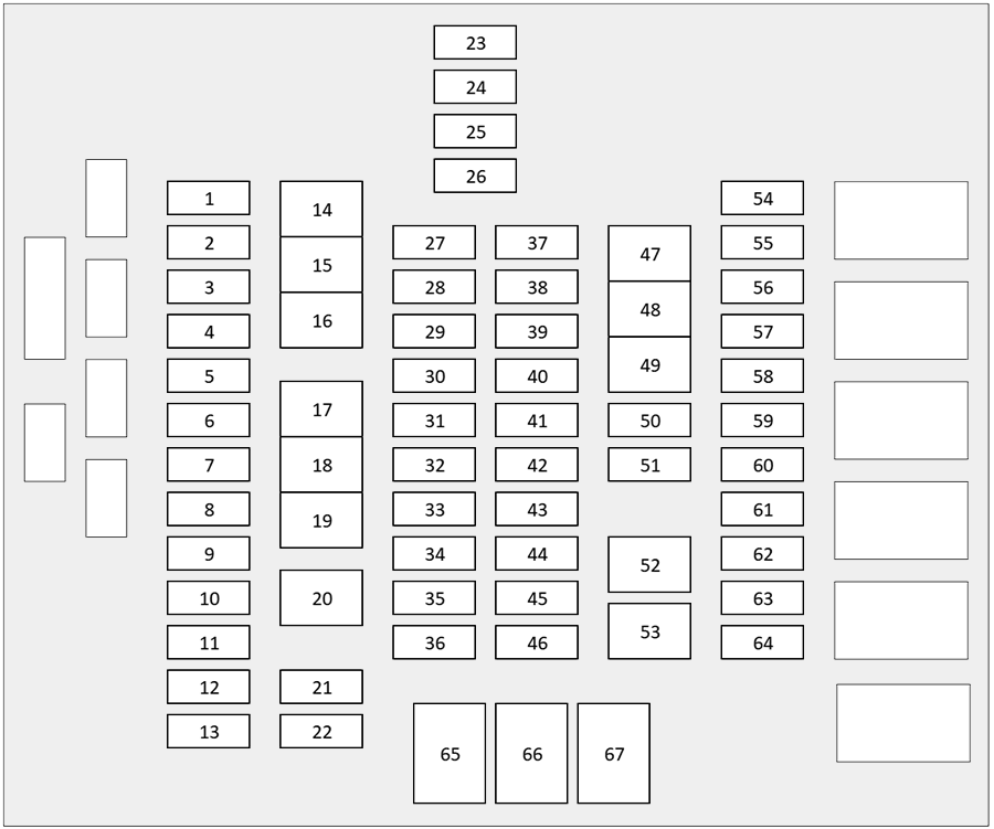 Toyota Sienna (2020 - 2024) enigne compartment diagram