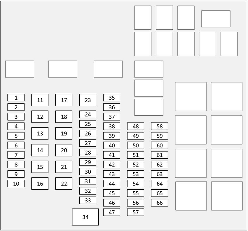 Toyota Tacoma (2024 - 2025) engine compartment diagram type 1