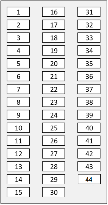 Toyota Tacoma (2024 - 2025) passsenger compartment diagrams