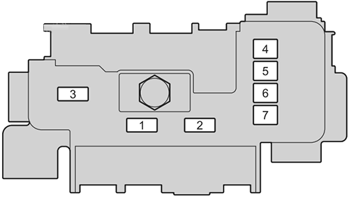 Acura MDX (2022 - 2026) Engine Compartment Fuse Box Diagram Sub Fuse Box
