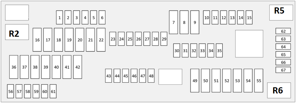 BMW-X4-F26-2014-2018-Passenger-Compartment-Fuse-Box-Diagram FIG