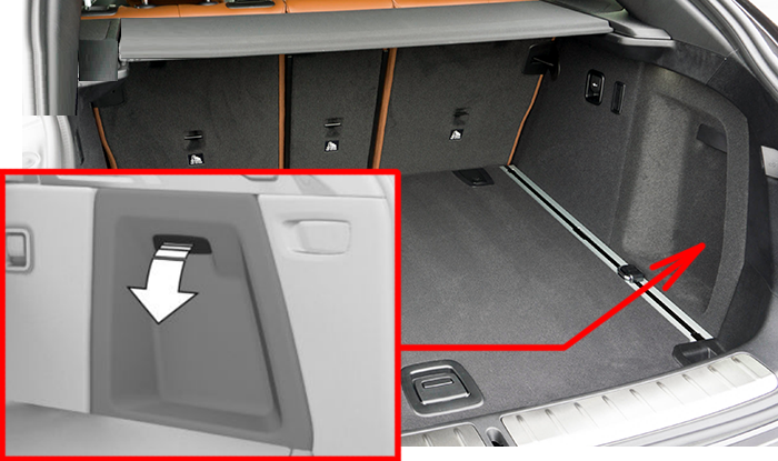 BMW X4 G02 (2019 - 2026) Luggage Compartment Fuse Box Location