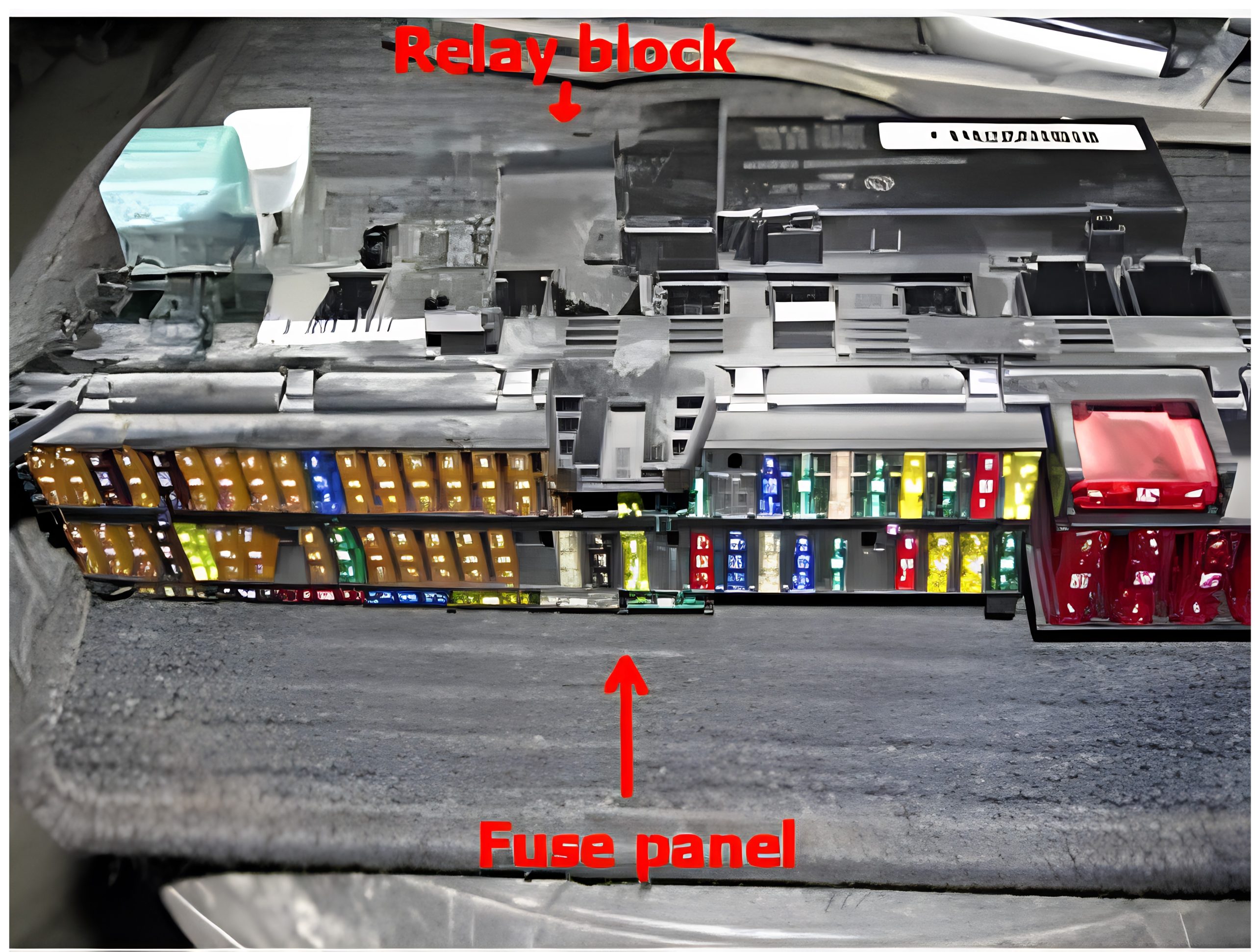 BMW X5 E53 (2000 - 2006) Passenger Compartment Fuse Box Location Relay Block