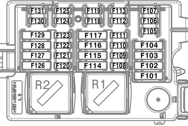 BMW X5 G05 (2019 - 2024) Passenger Compartment Fuse Box Diagram Left