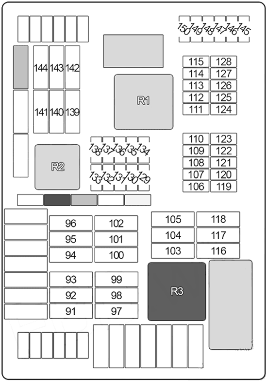 BMW X6 E71, E72 (2008 - 2014) Fuse Box Diagrams lUGGAGE fIG