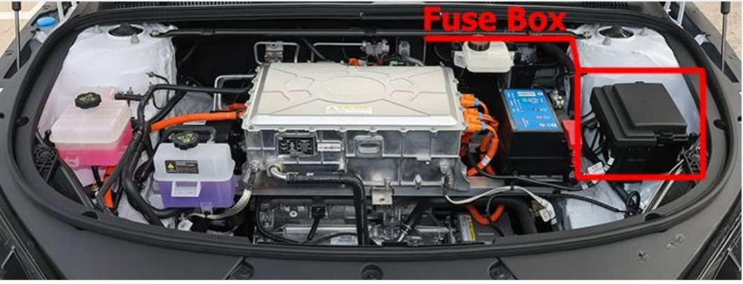 BYD Han (2020 - 2025) engine compartment location