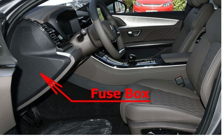 BYD Han (2020 - 2025) passenger compartment location