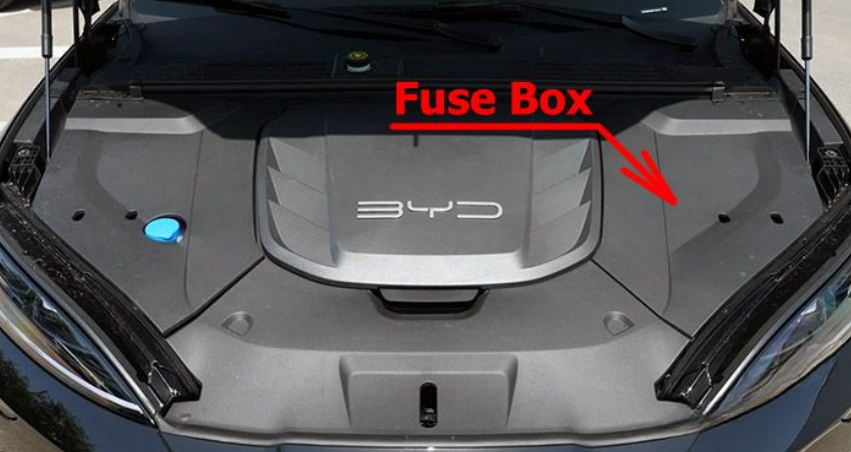 BYD Seal (2022-2026) engine compartment llocation