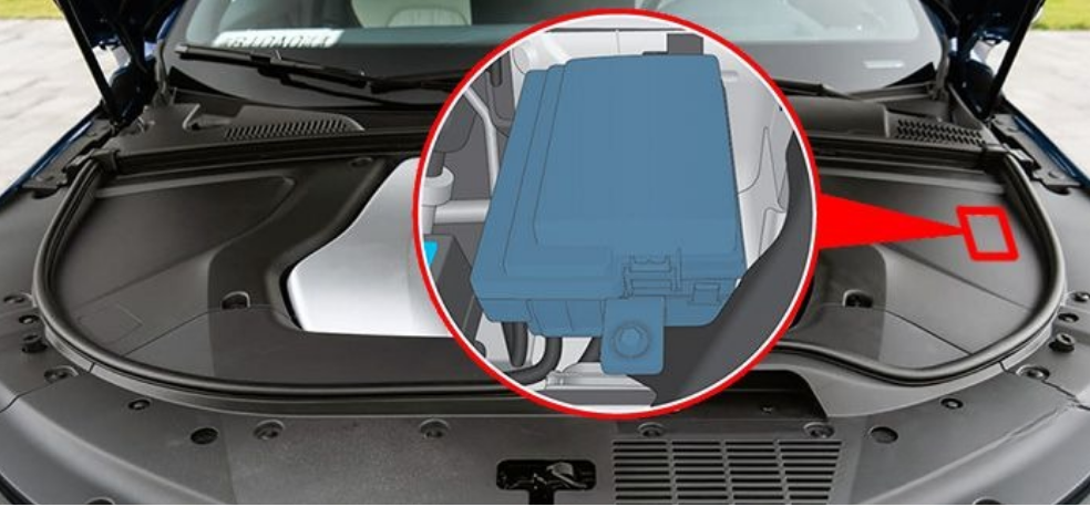 BYD Tang (2022 & 2023) engine compartment location