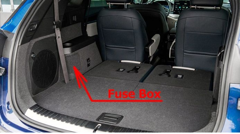 BYD Tang (2022 & 2023) luggag compartment location