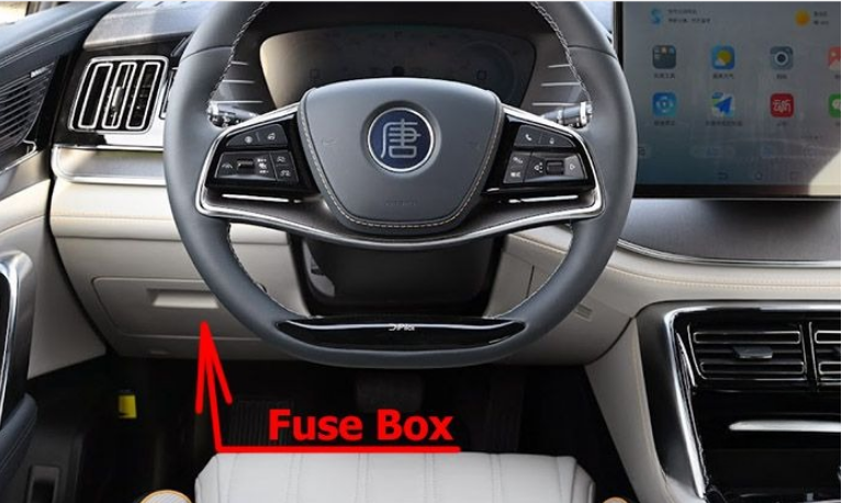 BYD Tang (2022 & 2023) passenger compartment location