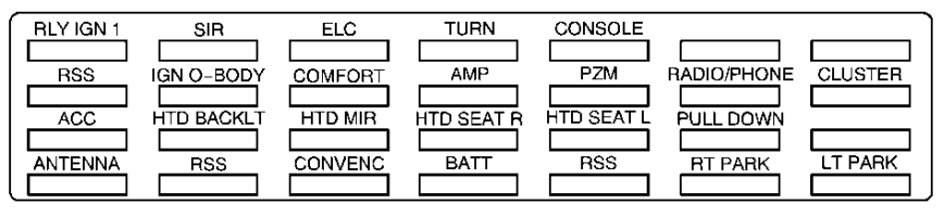 Cadillac Eldorado 2000- 2002 luggage COMPARTMENT