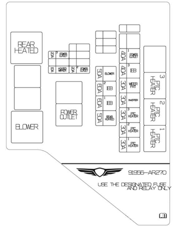 Engine Compartment Fuse Box #2 Diagram 2026