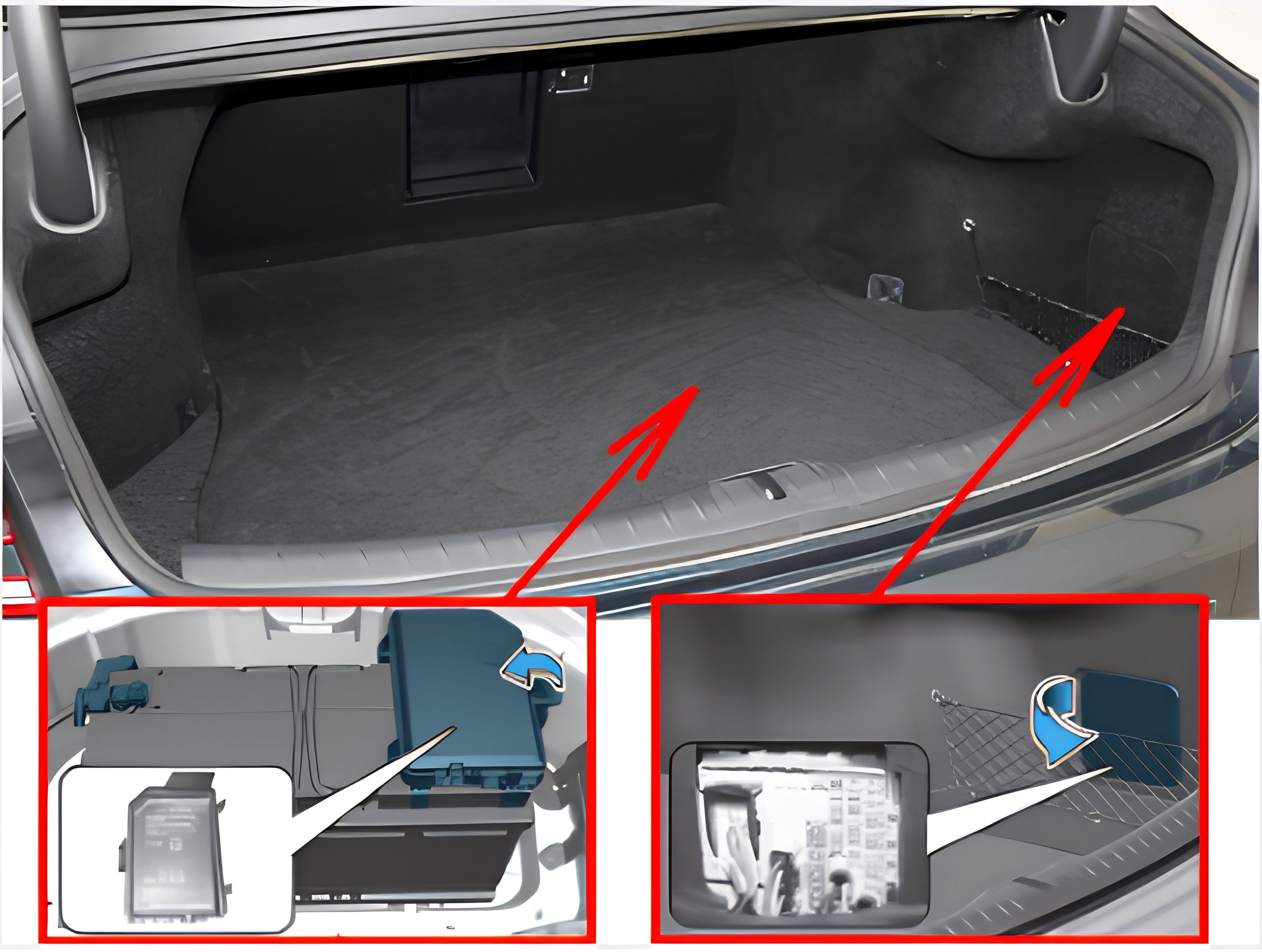 Genesis G80 (2021 - 2026) Luggage Compartment Fuse Box Location