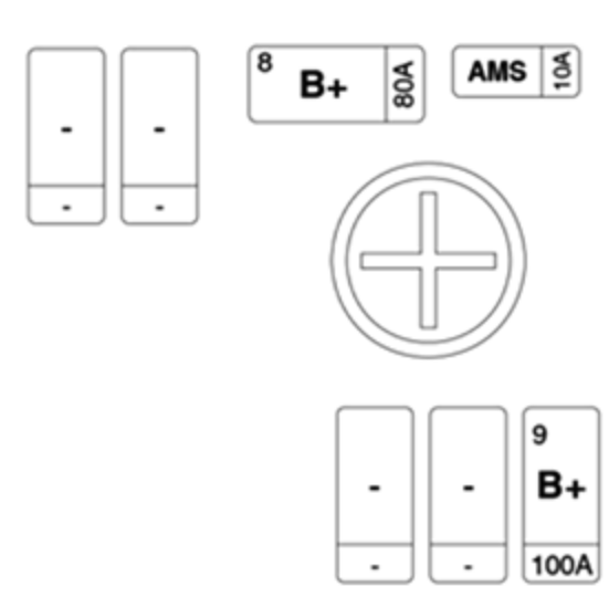 Genesis-G90-2017-2019 BATTERY TERMINAL diagram