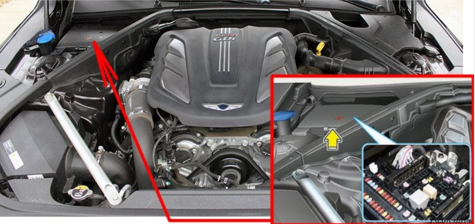 Genesis-G90-2017-2022_engine compartment location