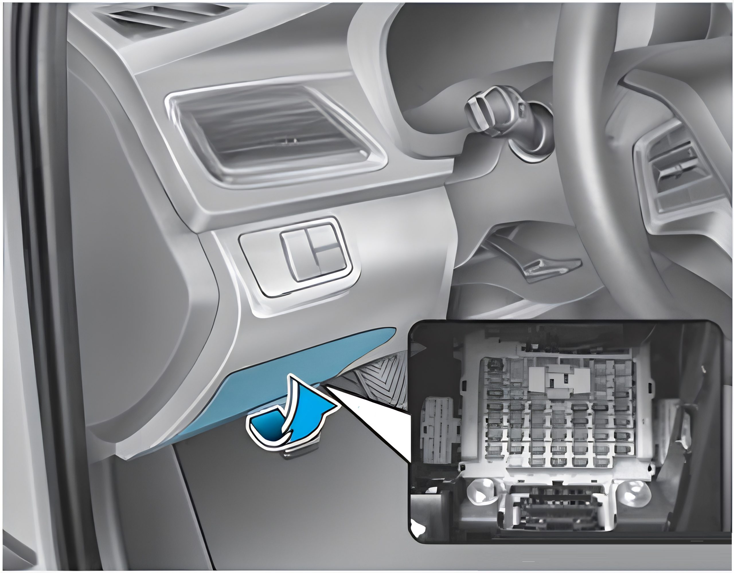 Hyundai Accent (2023 - 2025) Passenger Compartment Fuse Box 2