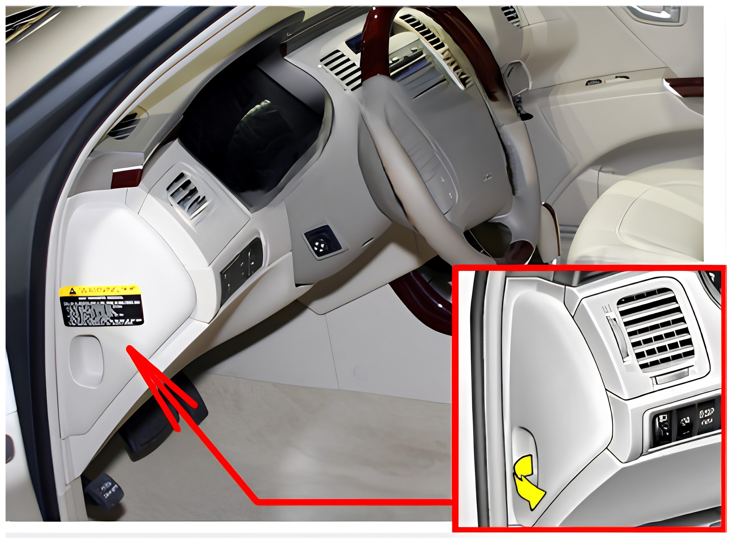 Hyundai Azera TG (2005 - 2011) Passenger Compartment Fuse Box Location