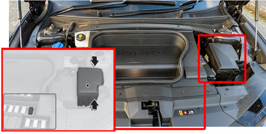 Hyundai Ioniq 6 ENGINE COMPARTMENT LOCATION