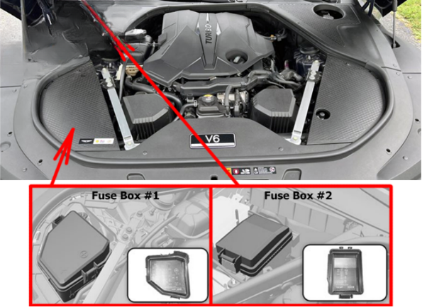 Passenger compatment fuse box