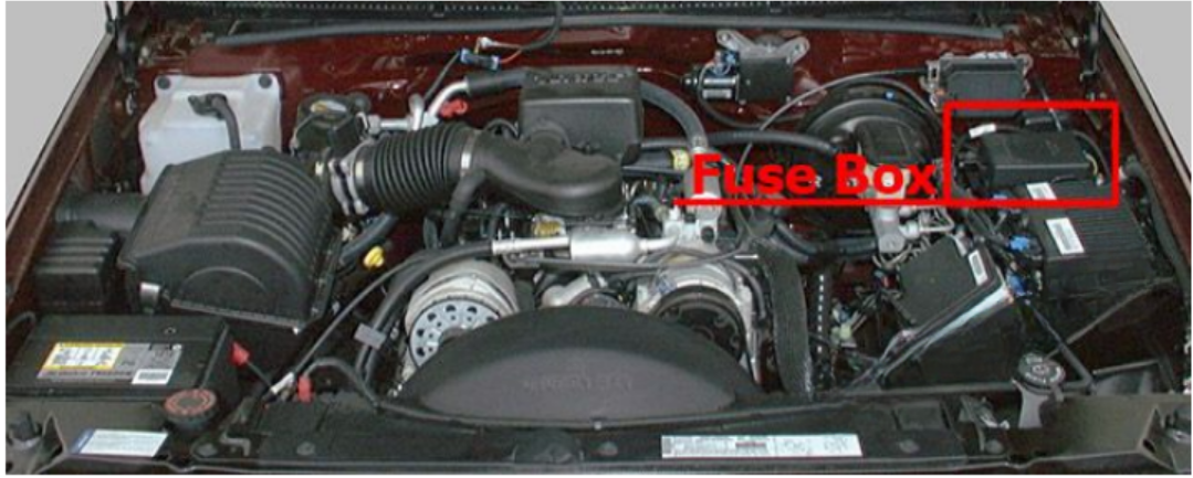 engine compartment Location