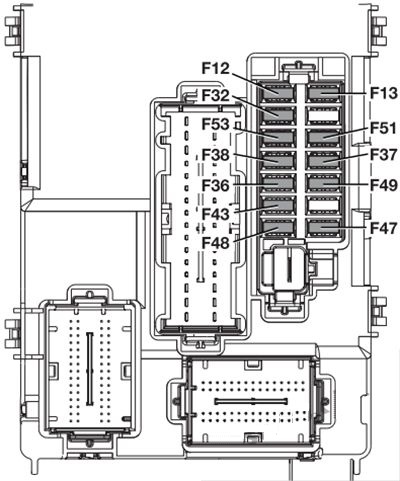 Alfa Romeo MiTo (2013 - 2018) passenger compartment DIAGRAM