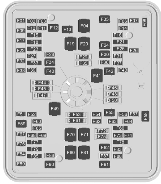 Cadillac Escalade IQ (2025 - 2026) engin compartment diagram