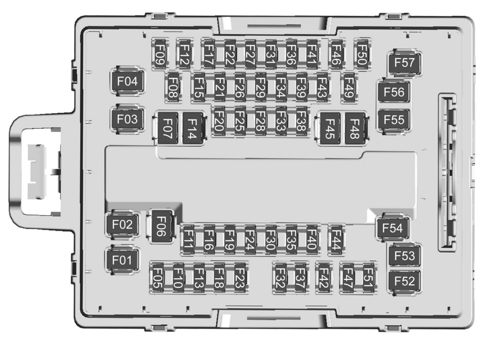 Cadillac Escalade IQ (2025 - 2026) luggage compartment diagram
