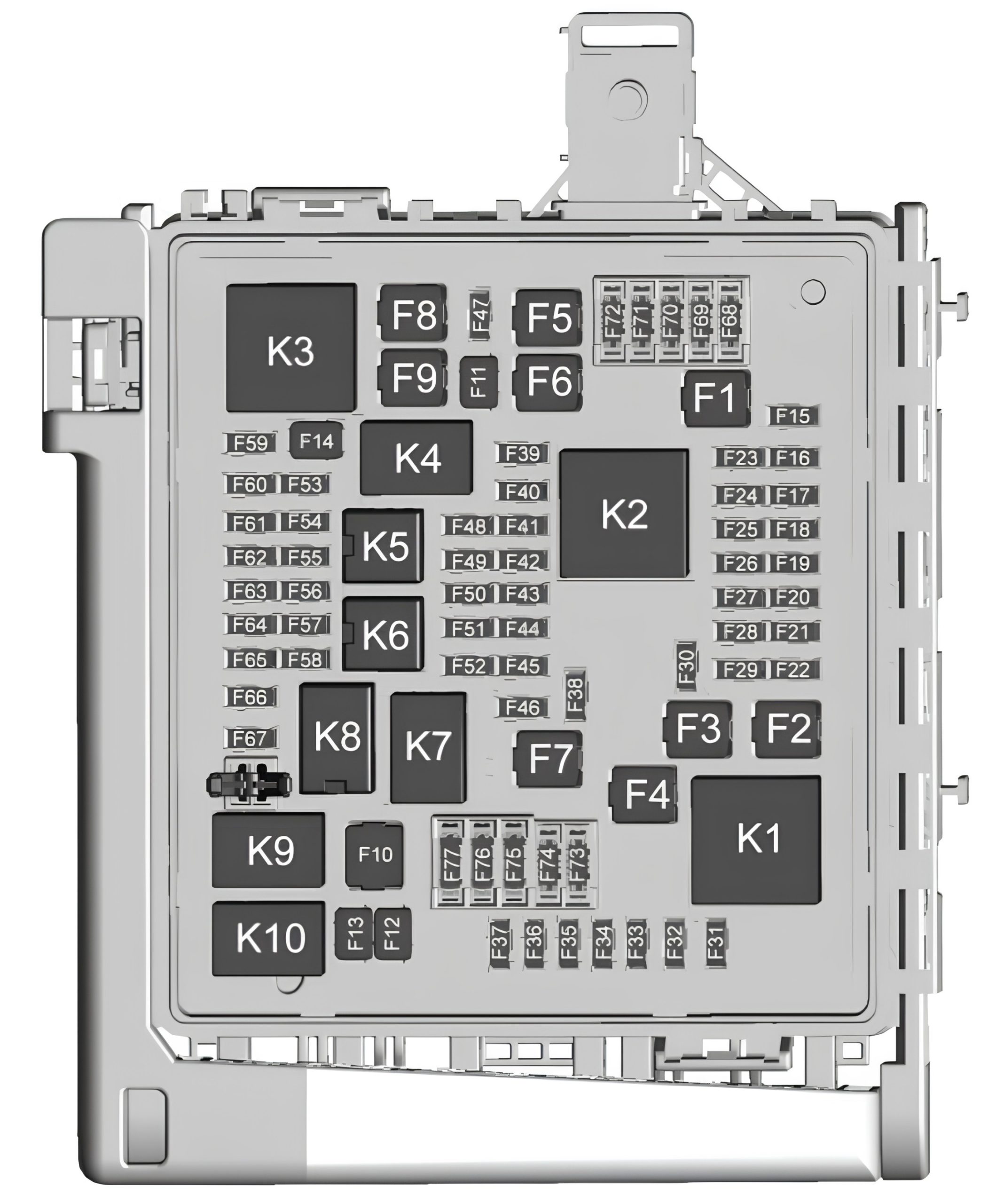 Cadillac XT5 (2017-2026) ENGINE COMPARTMENT DIAGRAM IMAGE