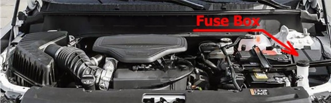 Cadillac XT6 (2020-2025) ENGINE COMPARTMENT LOCATION