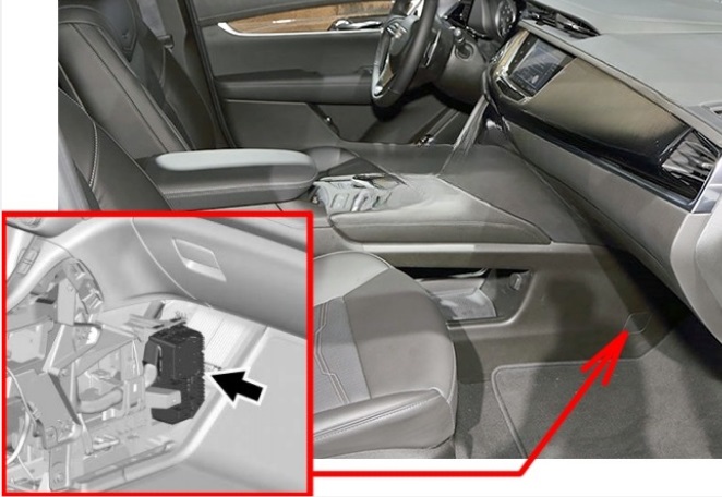 Cadillac XT6 (2020-2025) PASSENGER COMPARTMENT LOCATION