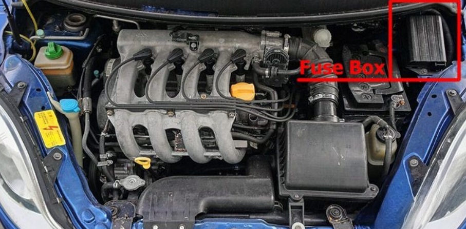 Chery-A1-2008-2015-ENGINE-COMPARTMENT-LOCATION
