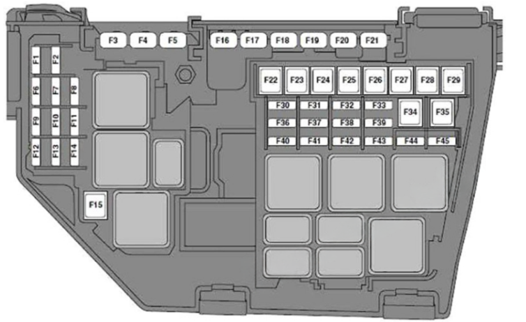 Engine Compartment Diagram (2006-2014)