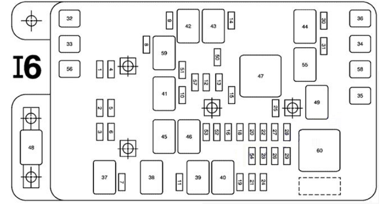 Engine Compartment Fuse Box Diagram 2005