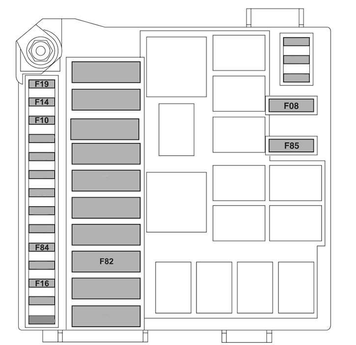 Engine Compartment Fuse Box Diagram