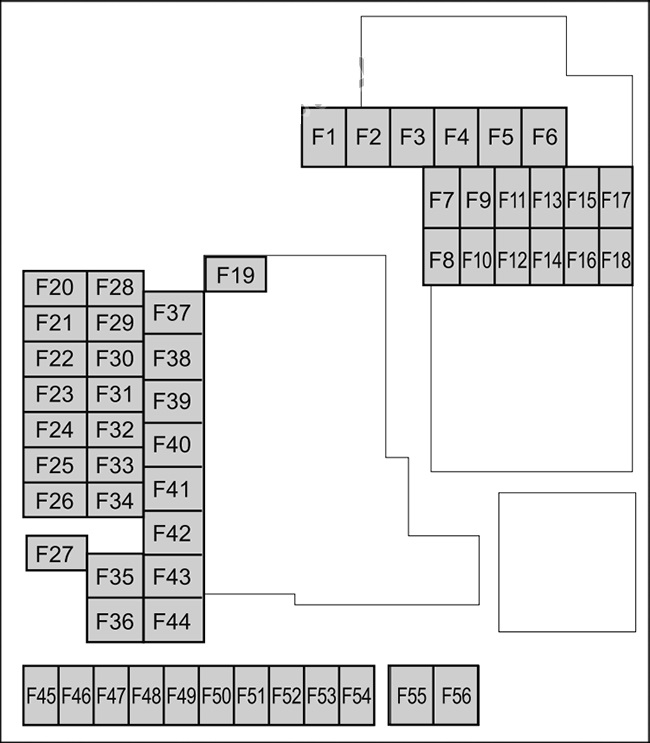 Mazda 3 BP (2019 - 2026) Engine Compartment Fuse Box Diagram