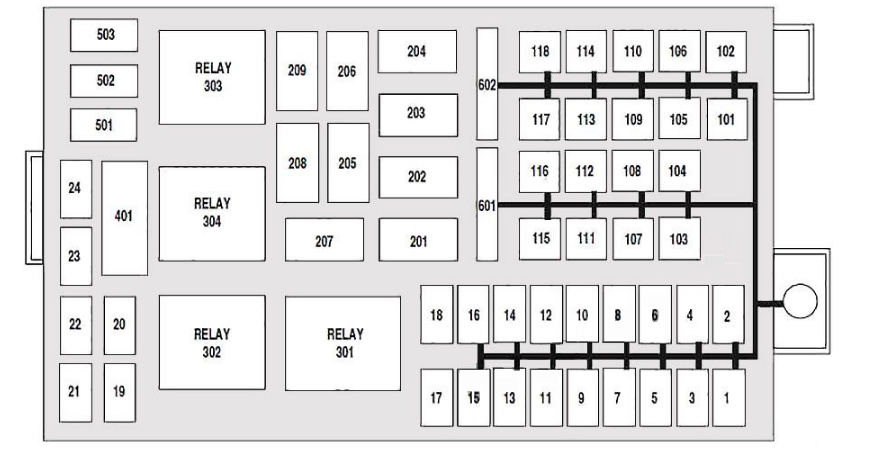 Engine Compartment Fuse Box Diagram