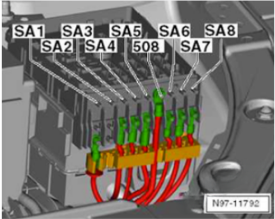Engine Compartment Fuse Box Diagram (-SA-)