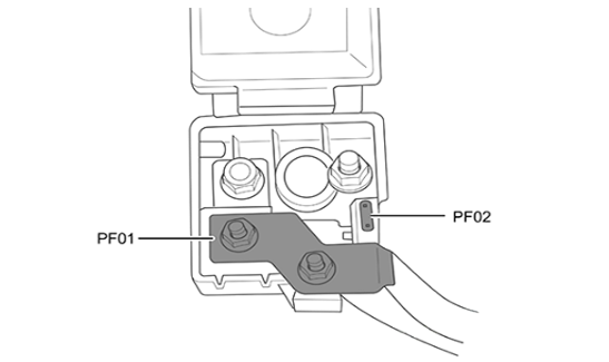 Engine Compartment Fuse Box Fuses in battery PDU