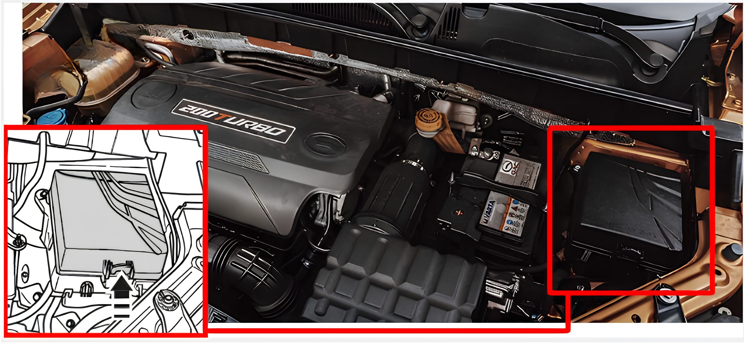 GAC GS3 (2019 - 2022) Engine Compartment Fuse Box Location