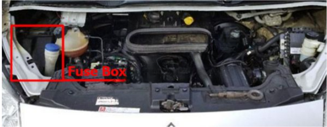 Engine compartment Location