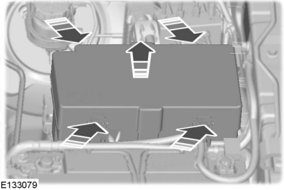 Engine compartment fuse box Location