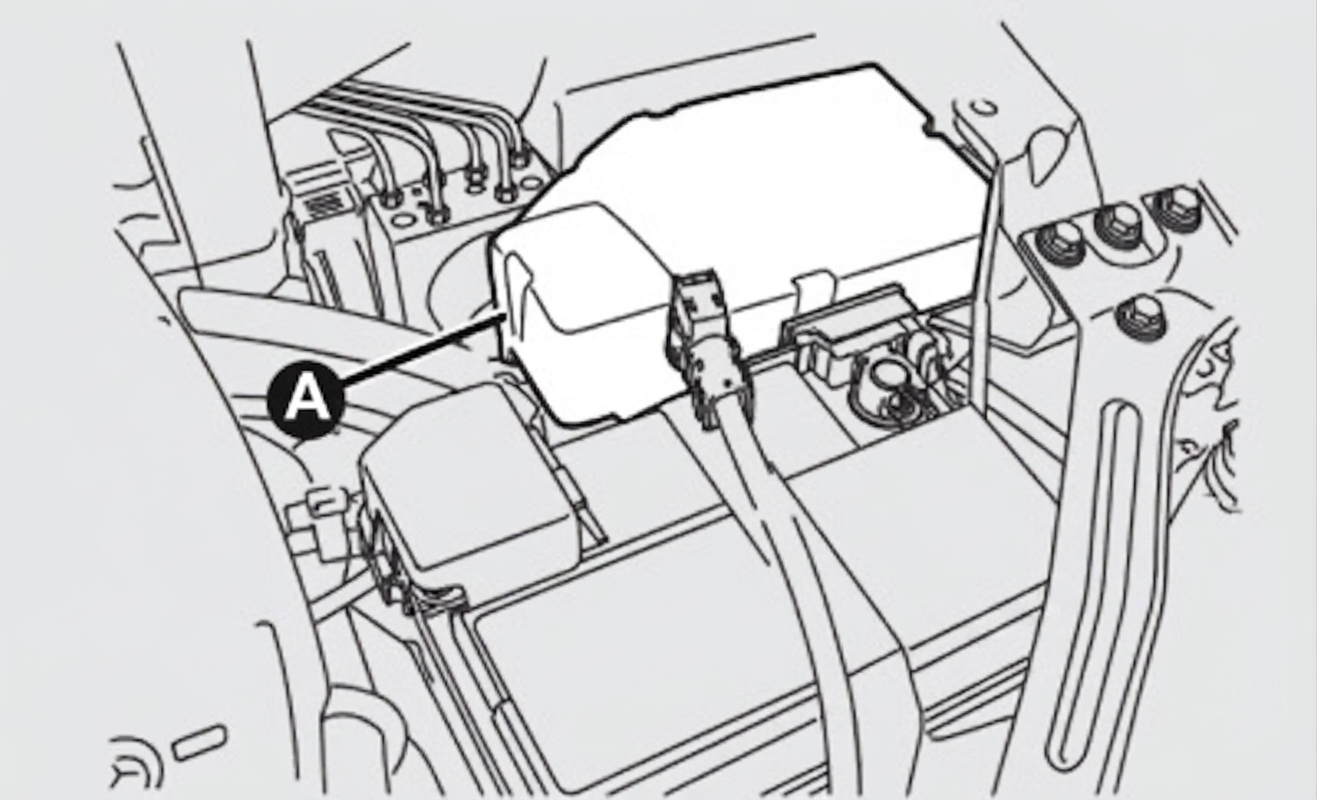 Fiat Bravo (2007 - 2016) Engine Compartment Fuse Box Location Fig 2