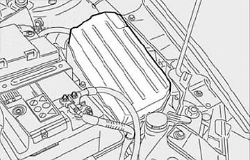 Fiat Croma (2005 - 2011) Engine Compartment Fuse Box Location Fig 2