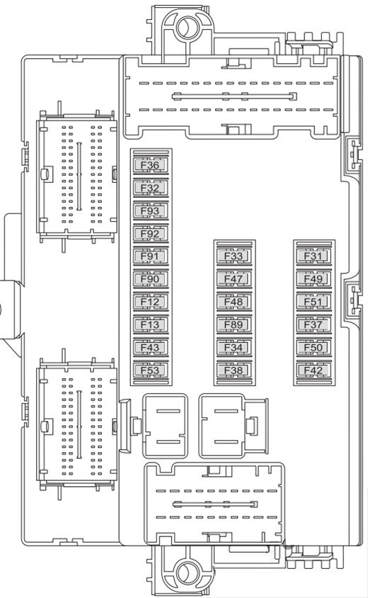 Fiat Ducato (2014 - 2020) PASSENGER COMPARTMENT DIAGRAM