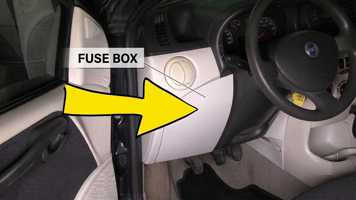 Fiat Punto (2000 - 2011) Passenger Compartment Fuse Box Location